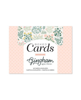 American Crafts Crate Paper Gingham Garden Boxed Cards (80pcs) (34014026) (OUTLET)