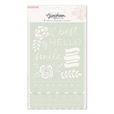 American Crafts Crate Paper Gingham Garden Stencils (2pcs) (34014022) (OUTLET)