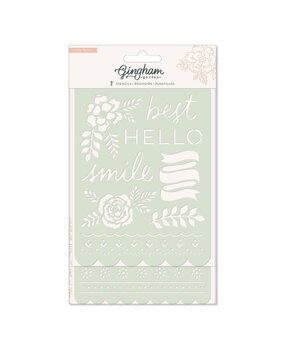 American Crafts Crate Paper Gingham Garden Stencils (2pcs) (34014022) (OUTLET)