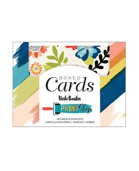 American Crafts Vicki Boutin Print Shop Boxed Cards (80pcs) (34013865) (OUTLET)