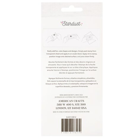 American Crafts Jen Hadfield Stardust Clear Stamps (9pcs) (34013812) (OUTLET)