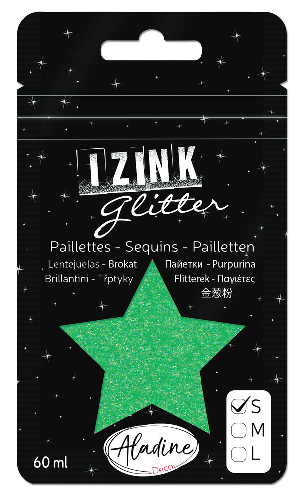 Aladine Izink Glitter Vert Pastel 2 (S/60ml) (80985) (OUTLET)