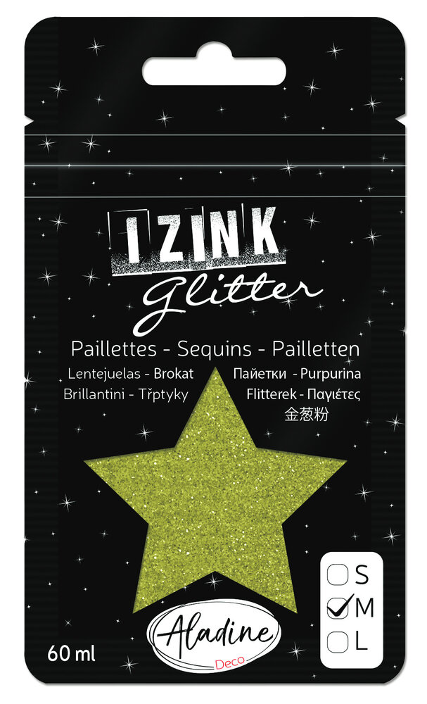 Aladine Izink Glitter Vert Clair (M/60ml) (80975) (OUTLET)