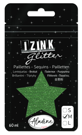 Aladine Izink Glitter Vert Fonce (M/60ml) (80974) (OUTLET)