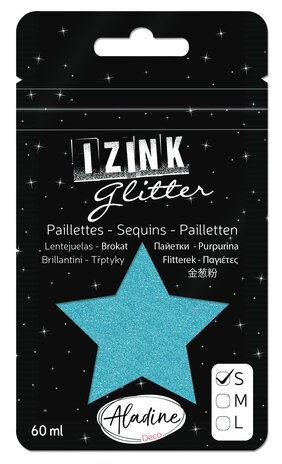 Aladine Izink Glitter Bleu Ciel (S/60ml) (80954) (OUTLET)