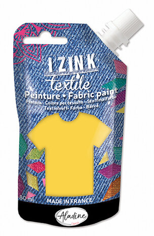 Aladine Izink Textile Jaune Organza Fabric Paint (80ml) (80720) (OUTLET)