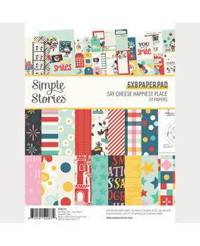 Simple Stories Say Cheese Happiest Place 6x8 Inch Paper Pad (26223)