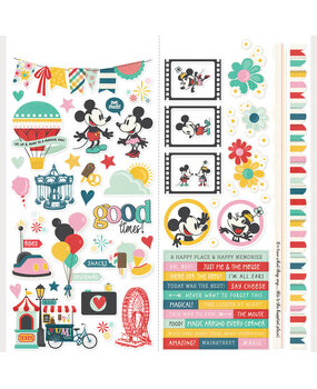 Simple Stories Say Cheese Happiest Place Cardstock Stickers Icons (26202) Simple Stories Say Cheese Happiest Place Cardstock Stickers Icons (26202)