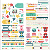 Simple Stories PRE-ORDER Say Cheese Happiest Place Cardstock Stickers Basics (26203)