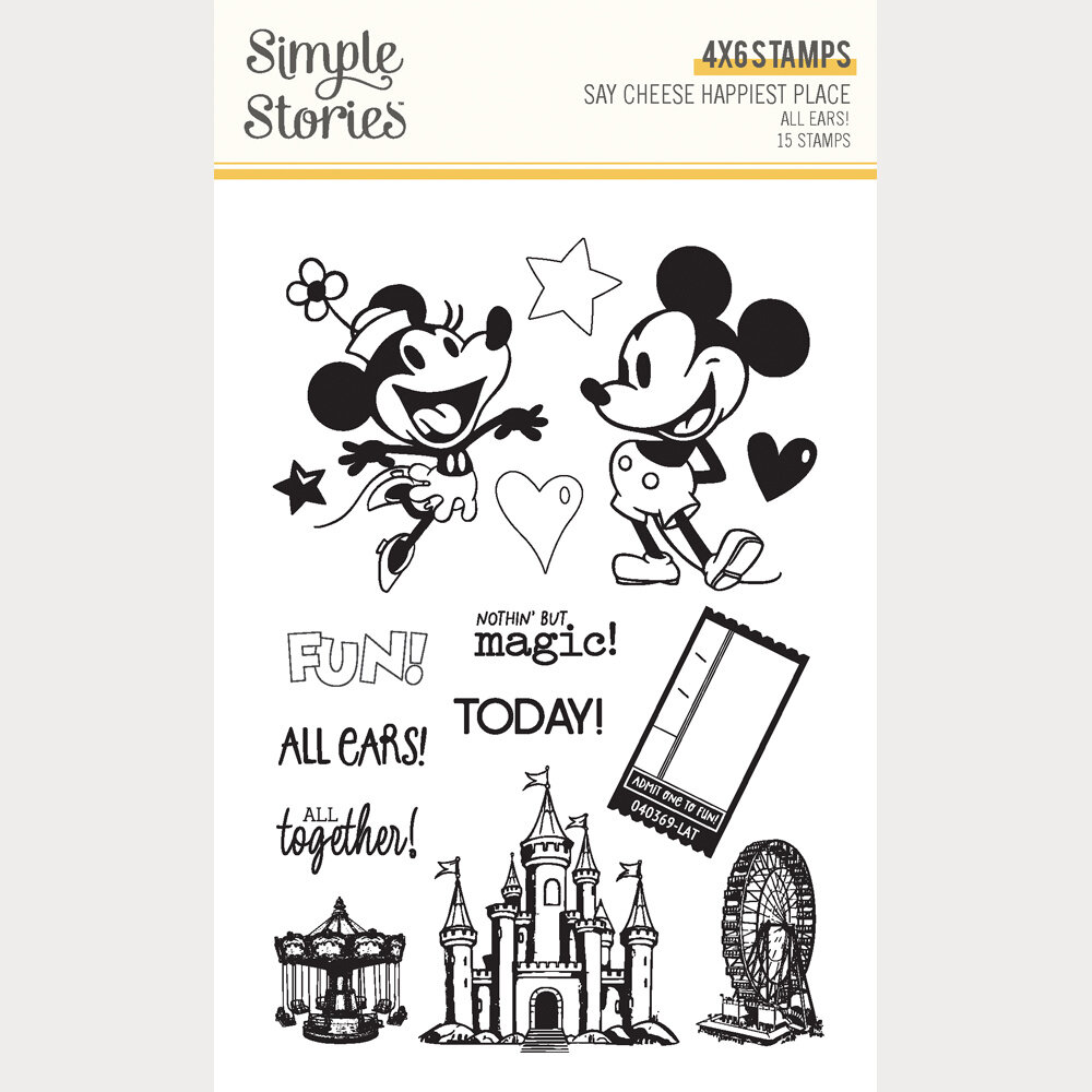 Simple Stories PRE-ORDER Say Cheese Happiest Place Stamps All Ears! (26224) Simple Stories PRE-ORDER Say Cheese Happiest Place Stamps All Ears! (26224)