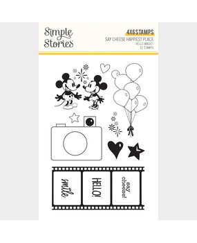 Simple Stories PRE-ORDER Say Cheese Happiest Place Stamps Hello Magic! (26225)