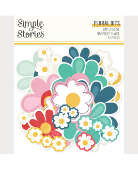 Simple Stories PRE-ORDER Say Cheese Happiest Place Floral Bits (26229)