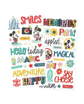 Simple Stories Say Cheese Happiest Place Foam Stickers (26230)