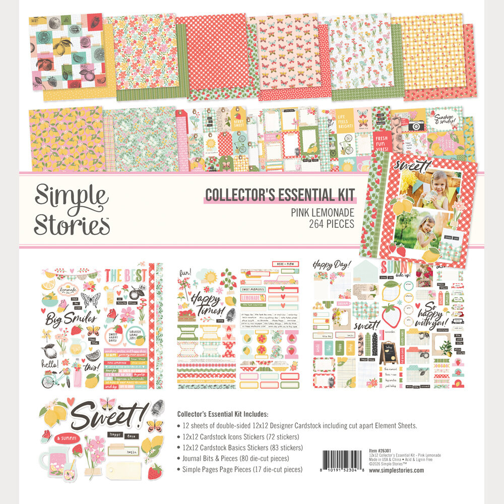 Simple Stories Pink Lemonade Collector's Essential Kit (26301)