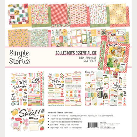 Simple Stories PRE-ORDER Pink Lemonade Collector's Essential Kit (26301)