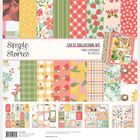 Simple Stories Pink Lemonade 12x12 Inch Collection Kit (26300)