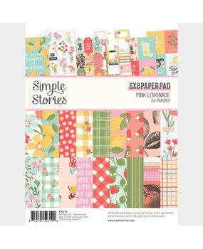 Simple Stories PRE-ORDER Pink Lemonade 6x8 Inch Paper Pad (26316) Simple Stories PRE-ORDER Pink Lemonade 6x8 Inch Paper Pad (26316)