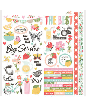 Simple Stories PRE-ORDER Pink Lemonade Cardstock Stickers Icons (26302) Simple Stories PRE-ORDER Pink Lemonade Cardstock Stickers Icons (26302)