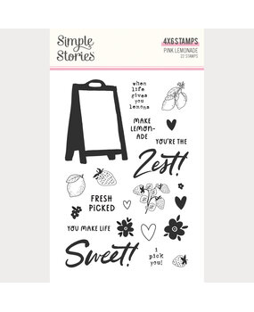 Simple Stories Pink Lemonade Stamps (26317)