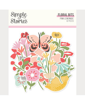 Simple Stories Pink Lemonade Floral Bits (26321)