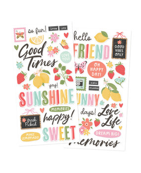 Simple Stories Pink Lemonade Foam Stickers (26322)