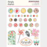 Simple Stories PRE-ORDER Pink Lemonade Decorative Brads (26323) Simple Stories PRE-ORDER Pink Lemonade Decorative Brads (26323)