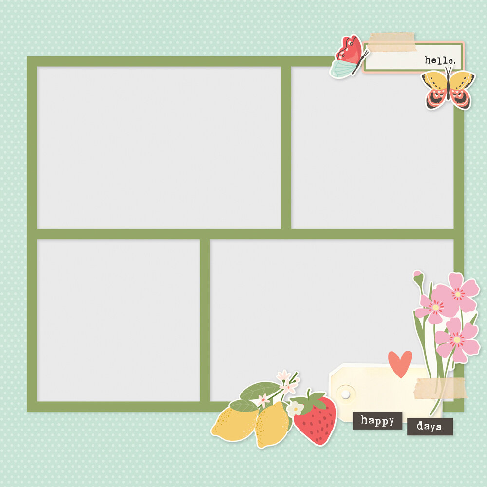 Simple Stories PRE-ORDER Pink Lemonade Simple Pages Pieces (26325)