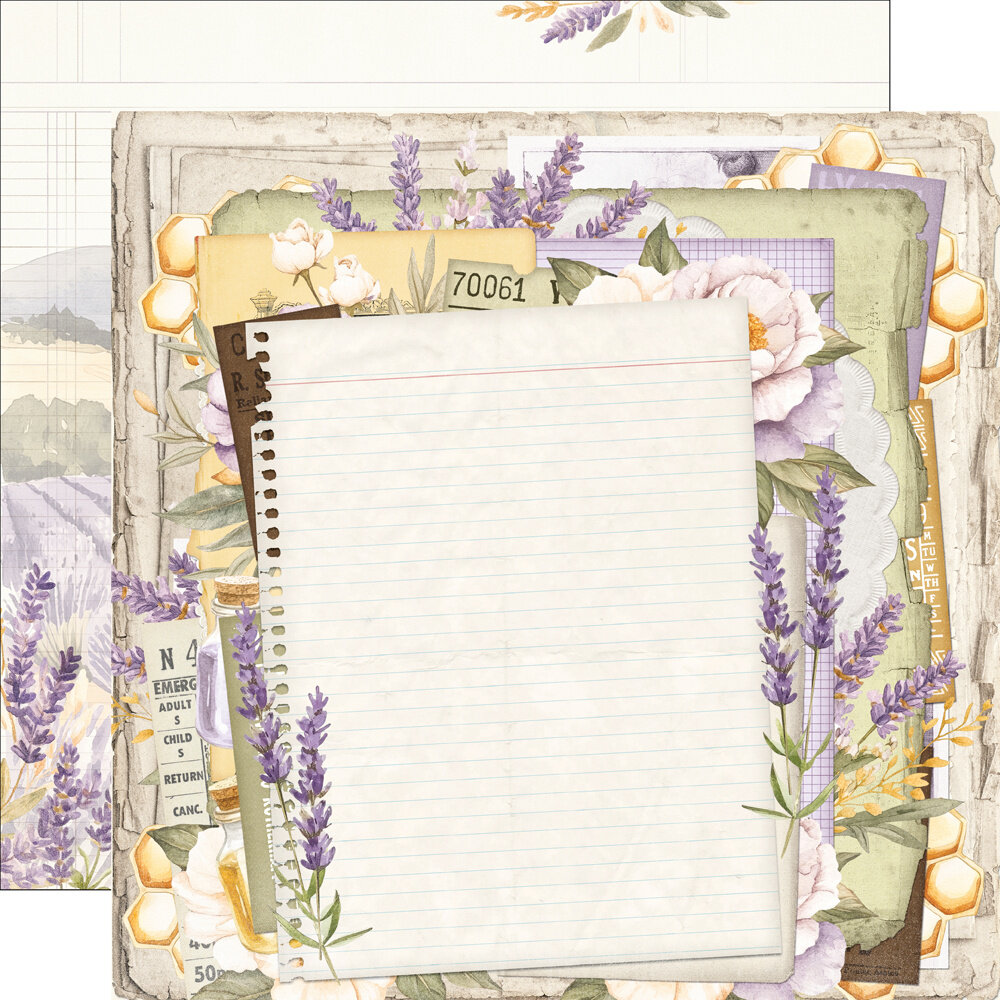 Simple Stories PRE-ORDER Simple Vintage Lavender Fields 12x12 Inch Collection Kit (26400)