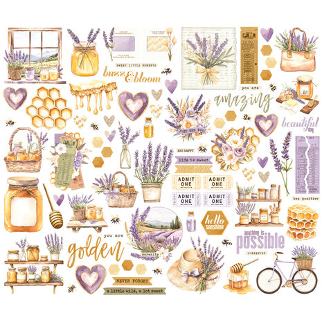 Simple Stories PRE-ORDER Simple Vintage Lavender Fields Bits & Pieces (26426)