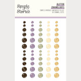 Simple Stories Simple Vintage Lavender Fields Glitter Enamel Dots (26432)