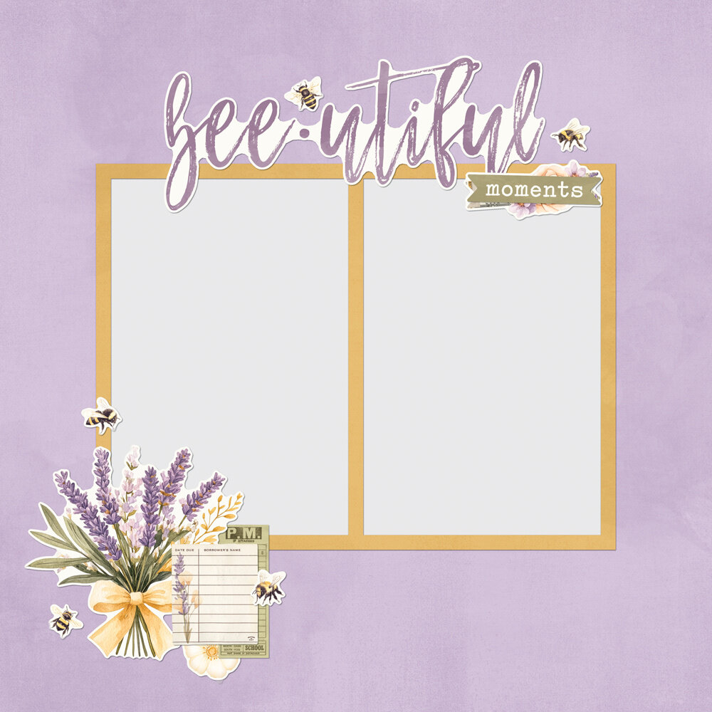 Simple Stories PRE-ORDER Simple Vintage Lavender Fields Simple Pages Pieces (26433)