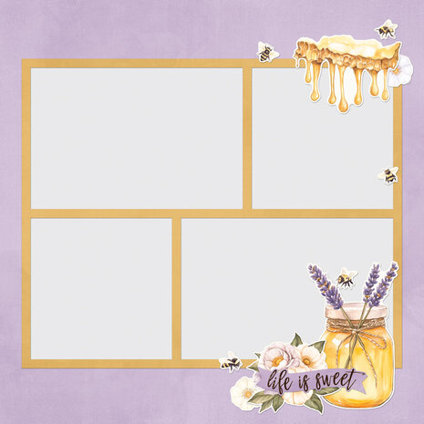 Simple Stories PRE-ORDER Simple Vintage Lavender Fields Simple Pages Pieces (26433)