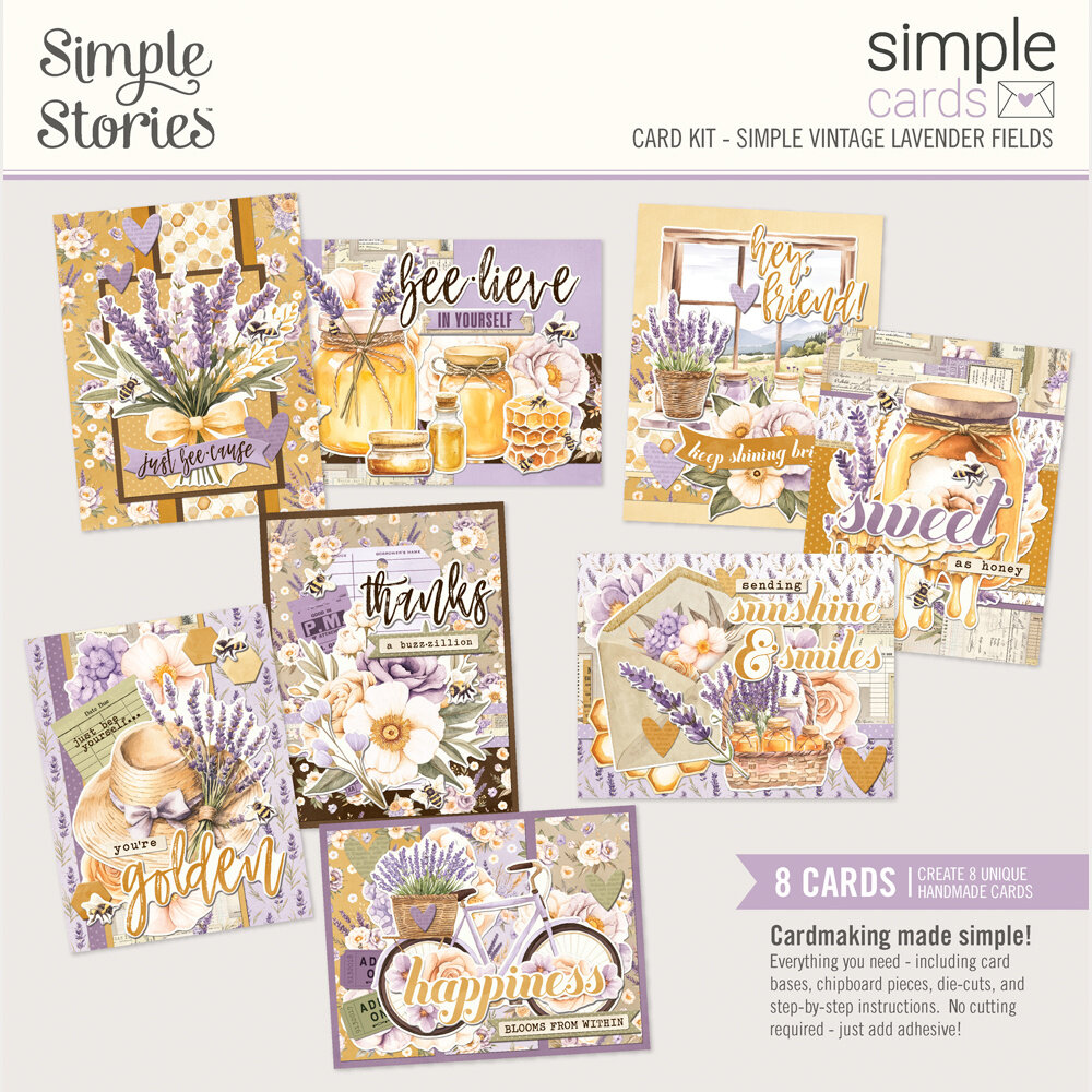 Simple Stories PRE-ORDER Simple Vintage Lavender Fields Simple Cards Kit (26434)