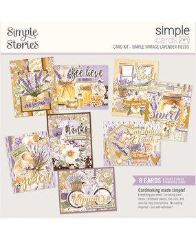 Simple Stories PRE-ORDER Simple Vintage Lavender Fields Simple Cards Kit (26434)