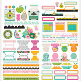 Simple Stories PRE-ORDER Color Me Happy Cardstock Stickers Basics (26503)