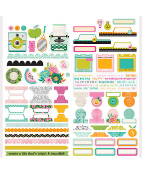 Simple Stories Color Me Happy Cardstock Stickers Basics (26503)