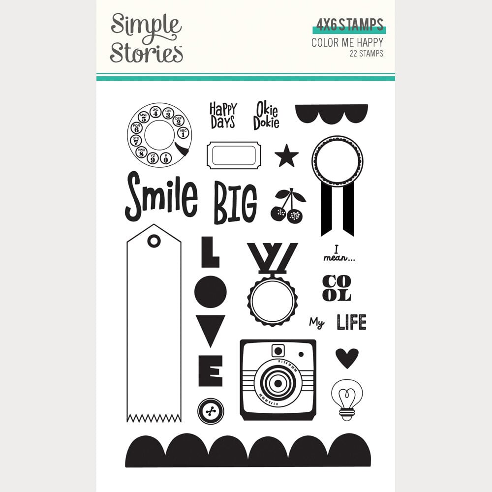 Simple Stories Color Me Happy Stamps (26517) Simple Stories Color Me Happy Stamps (26517)