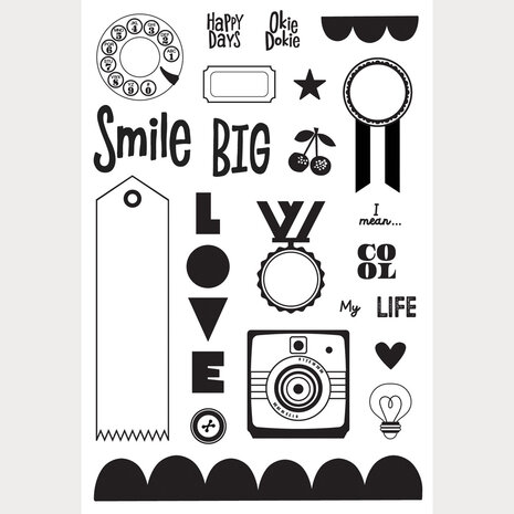 Simple Stories Color Me Happy Stamps (26517) Simple Stories Color Me Happy Stamps (26517)