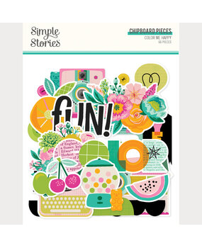 Simple Stories Color Me Happy Chipboard Pieces (26518)