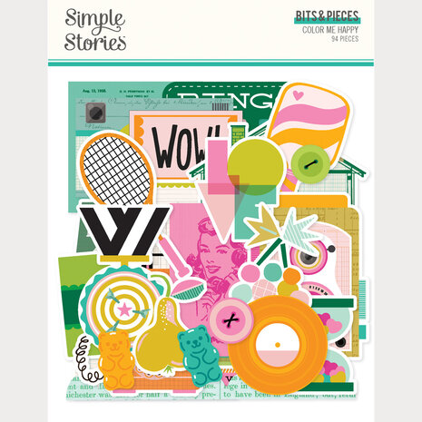 Simple Stories PRE-ORDER Color Me Happy Bits & Pieces (26519) Simple Stories PRE-ORDER Color Me Happy Bits & Pieces (26519)