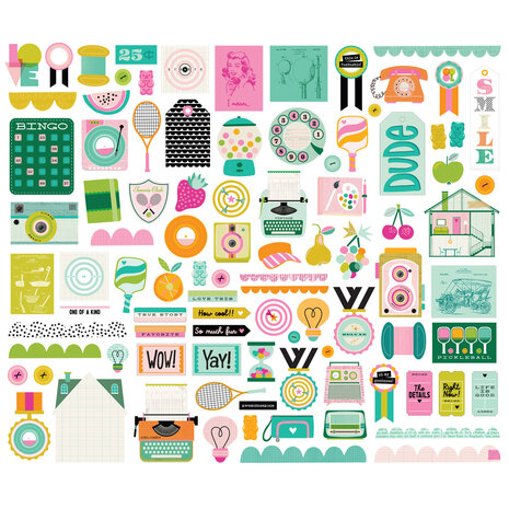 Simple Stories PRE-ORDER Color Me Happy Bits & Pieces (26519) Simple Stories PRE-ORDER Color Me Happy Bits & Pieces (26519)