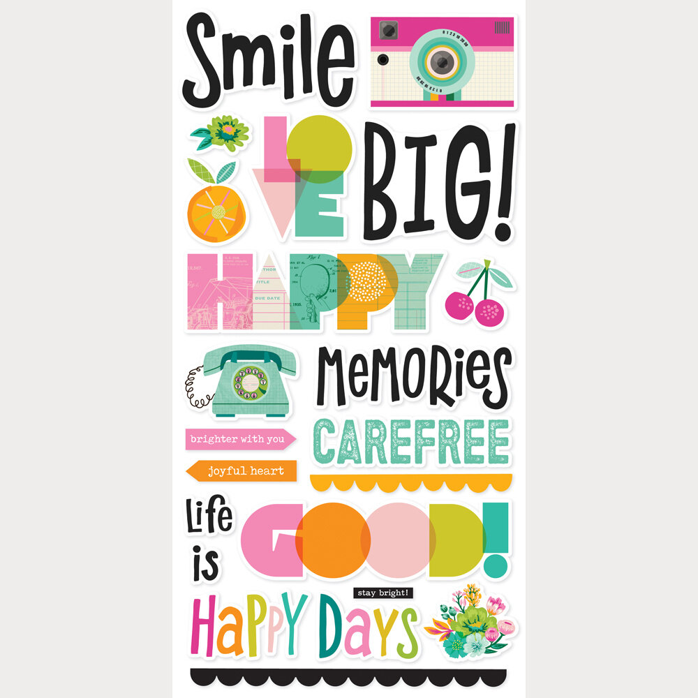 Simple Stories Color Me Happy Foam Stickers (26522)