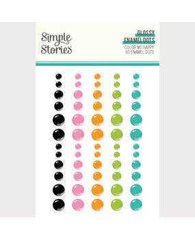 Simple Stories Color Me Happy Glossy Enamel Dots (26524)