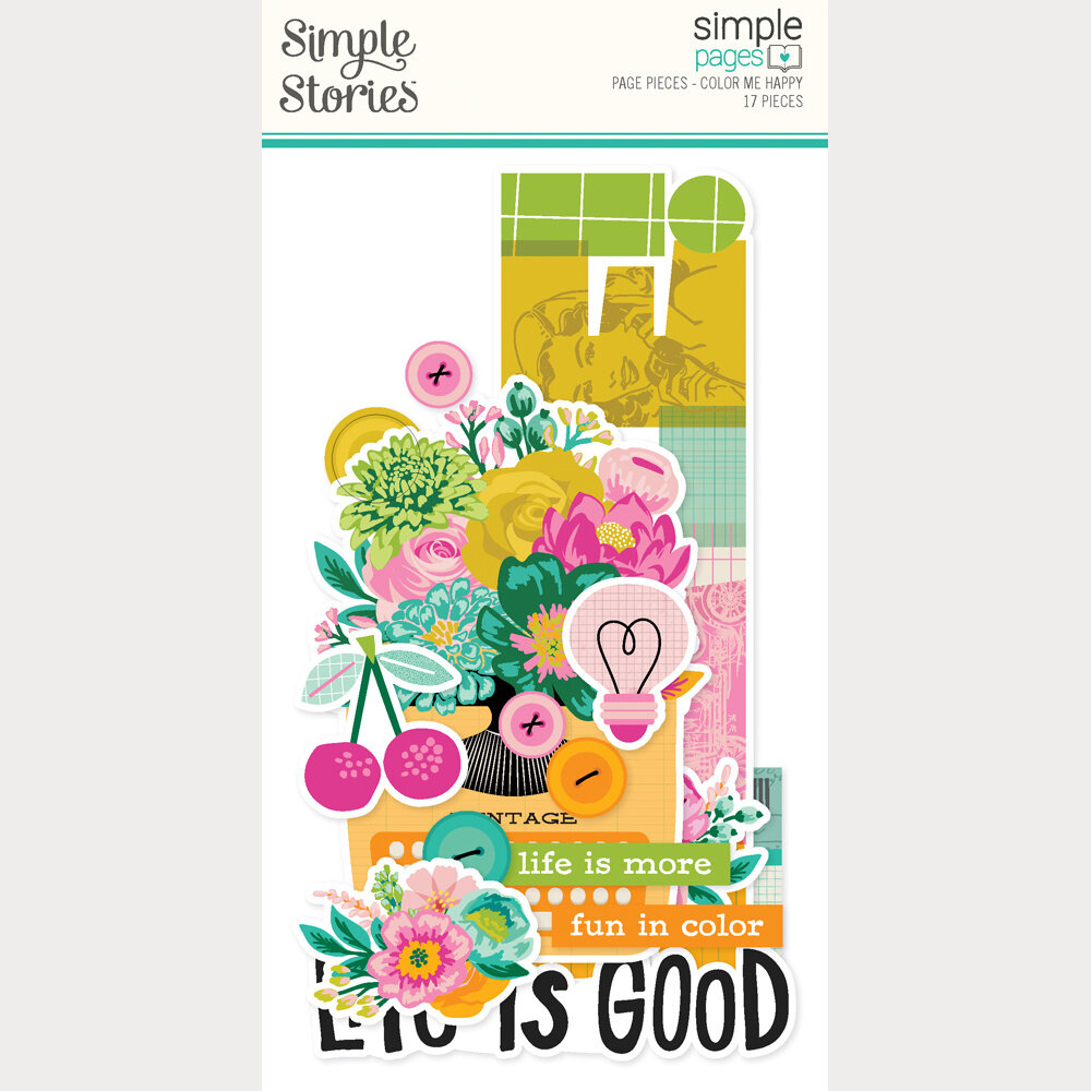 Simple Stories Color Me Happy Simple Pages Pieces (26525)