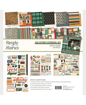 Simple Stories PRE-ORDER Rustic Legend Collector's Essential Kit (26601)