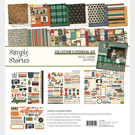 Simple Stories PRE-ORDER Rustic Legend Collector's Essential Kit (26601)