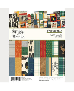 Simple Stories PRE-ORDER Rustic Legend 6x8 Inch Paper Pad (26616)