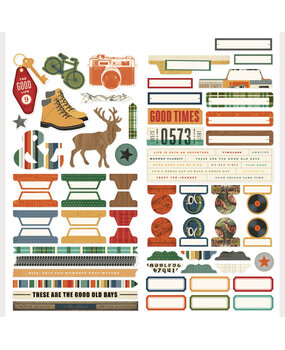 Simple Stories PRE-ORDER Rustic Legend Cardstock Stickers Basics (26603)