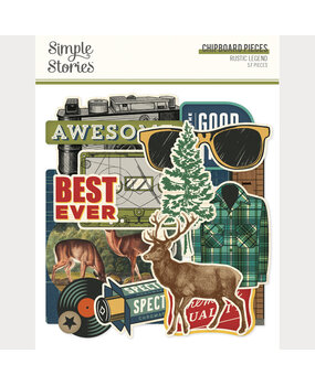 Simple Stories PRE-ORDER Rustic Legend Chipboard Pieces (26618)