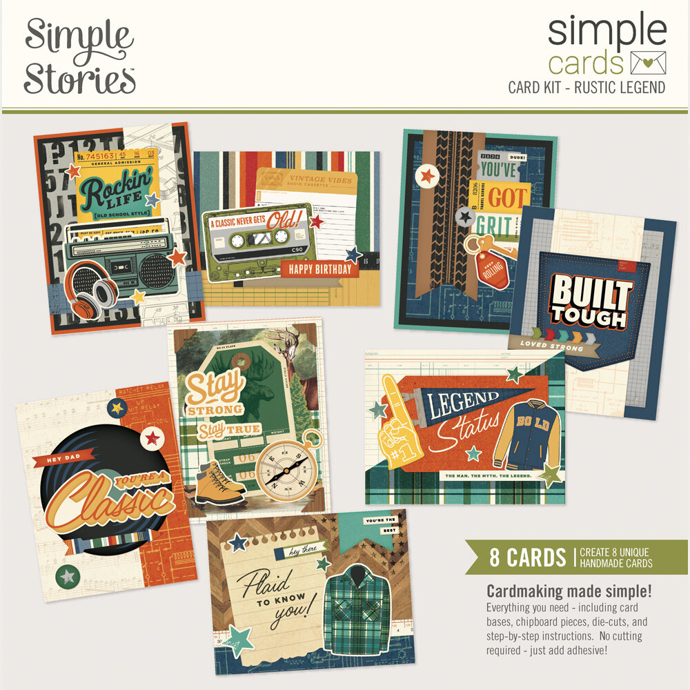 Simple Stories PRE-ORDER Rustic Legend Simple Cards Kit (26626)